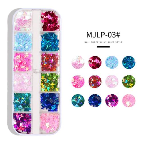 Nails Glitter Paillette Tinsel Makeup Face Eyes