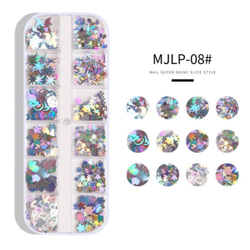 Nails Glitter Paillette Tinsel Makeup Face Eyes