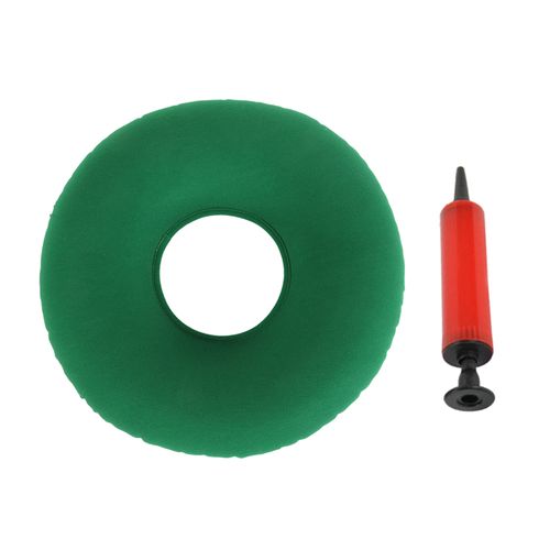 Inflatable Donut Cushion 15'' for Pressure Sores Relief Sores Green