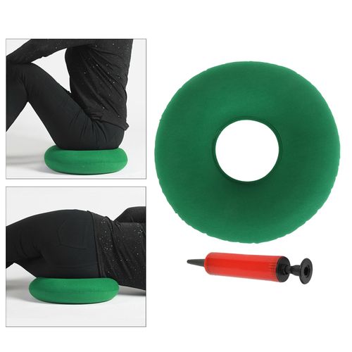 Inflatable Donut Cushion 15'' for Pressure Sores Relief Sores Green