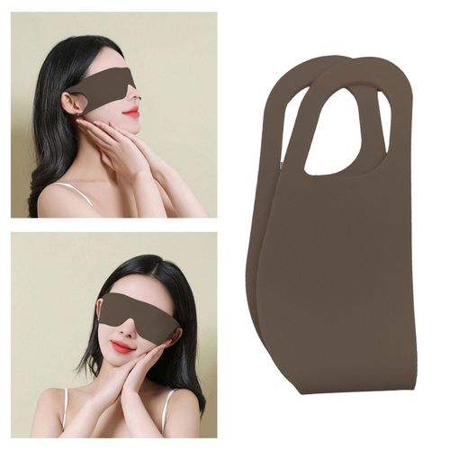 Sleep  Eye Cover Soft Comfortable Blocking Light Coffee