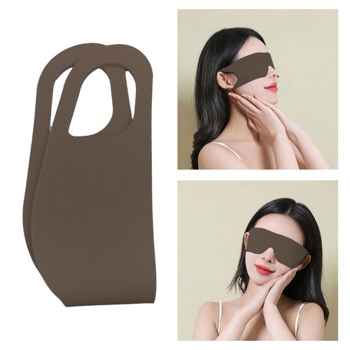 Sleep  Eye Cover Soft Comfortable Blocking Light Coffee