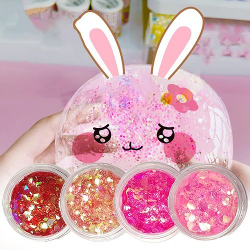 4x  Sequin Flake DIY Blowing Bubble  For Style D