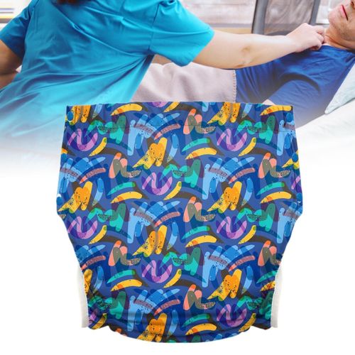 Adults Diaper Underwear For Old  Drying Dark Blue