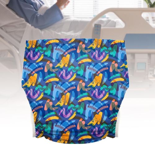Adults Diaper Underwear For Old  Drying Dark Blue