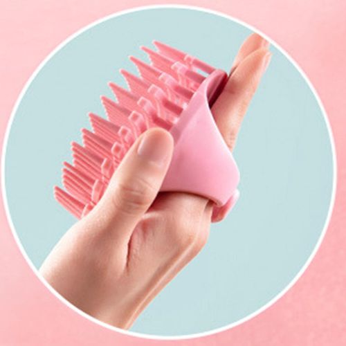Shampoo Brush  Hair Cleaning Brush For Oily Pink