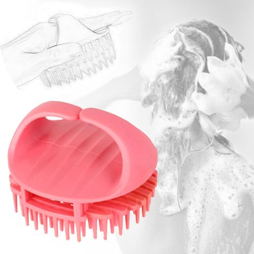 Shampoo Brush  Hair Cleaning Brush For Oily Pink