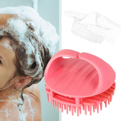 Shampoo Brush  Hair Cleaning Brush For Oily Pink