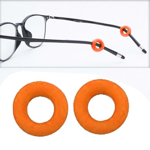 2 X 2 Pieces Glasses Ear Grips Round Ear Clips Eyeglass