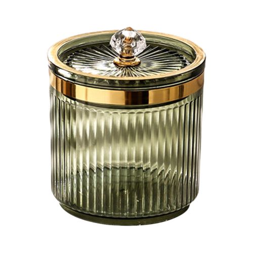 Makeup Cotton Swab Ball Pad Holder With Lid
