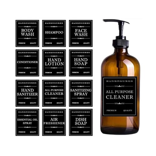 3 X 12 Pieces Waterproof Soap Labels 80mm*70mm Shampoo
