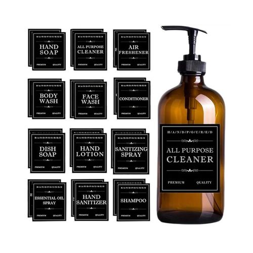 3 X 12 Pieces Waterproof Soap Labels 80mm*70mm Shampoo