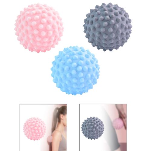 Spiky  Ball,Spiky Massager Roller Manual Deep Pink