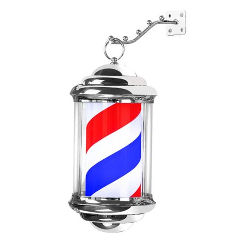 Barber Pole Light Stripe Rotating Hair Salon Shop Sign For