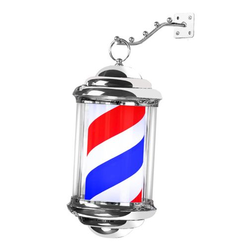 Barber Pole Light Stripe Rotating Hair Salon Shop Sign For