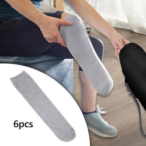 6 Pieces Amputee Socks Partial Foot Amputation XXL Gray