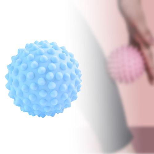 Spiky  Ball Handheld Spiky Massager Roller Light Blue