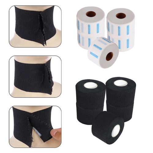 5x Neck Ruffle Roll Paper Cutting Collar Salon White