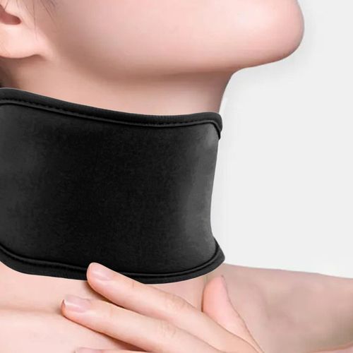 Castor Oil Neck Pack  Cover Adjustable Design Black