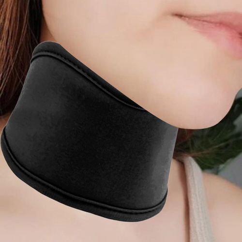 Castor Oil Neck Pack  Cover Adjustable Design Black
