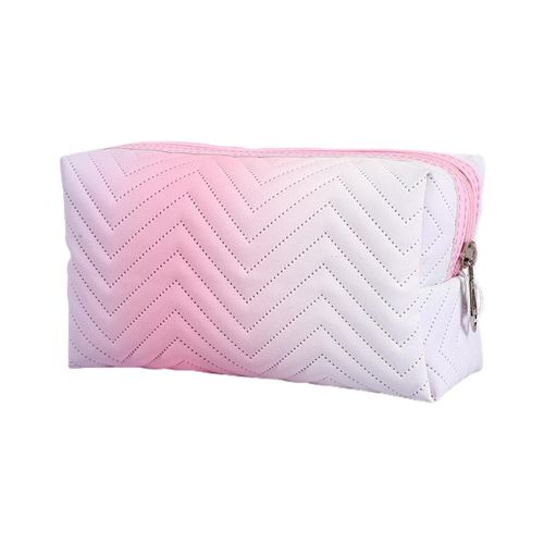 Portable Cosmetic Bag Storage Case Gifts Gradient Pink