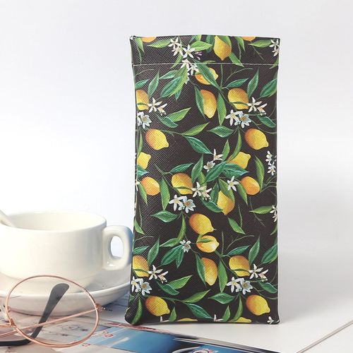 Sunglass Eyeglass Glasses Case Eyewear Case Portable Lemon