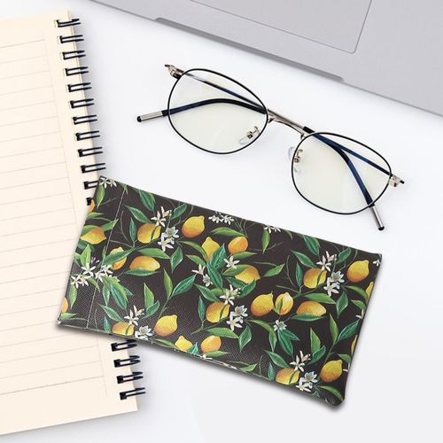 Sunglass Eyeglass Glasses Case Eyewear Case Portable Lemon