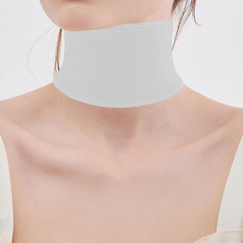 Castor Oil Neck Pack  Cover Adjustable Design White