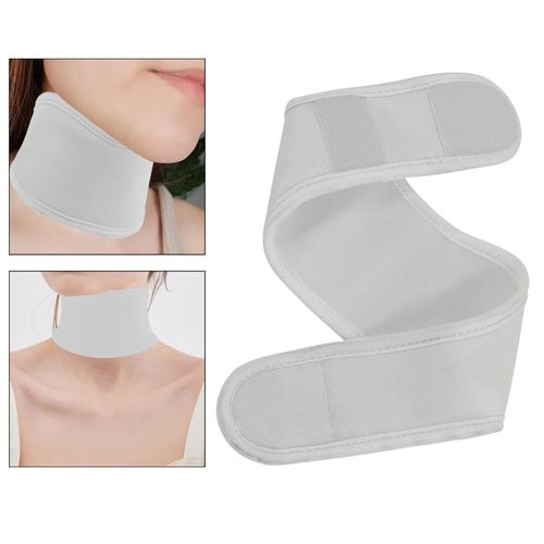 Castor Oil Neck Pack  Cover Adjustable Design White