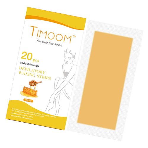 Pack of 20 hair removal cold wax strips paper for depilatory Honey