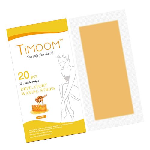Pack of 20 hair removal cold wax strips paper for depilatory Honey