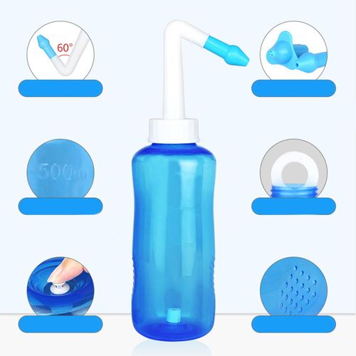 Neti Pot Sinus Rinse Nasal Wash Bottle Sinus Rinse 300ml Manual valve