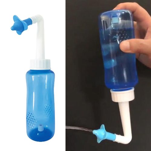 Neti Pot Sinus Rinse Nasal Wash Bottle Sinus Rinse 300ml Manual valve