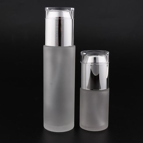 2 Pcs 30ml/80ml Bottle, Makeup Dispenser，Refillable Silve