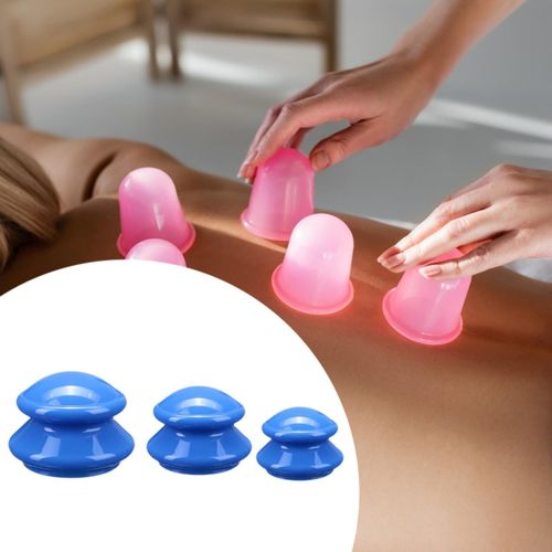 3 Pieces  Massage Cup Professional Dark Blue