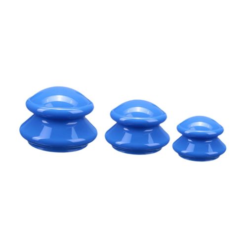 3 Pieces  Massage Cup Professional Dark Blue