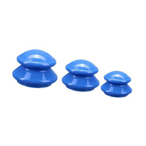 3 Pieces  Massage Cup Professional Dark Blue