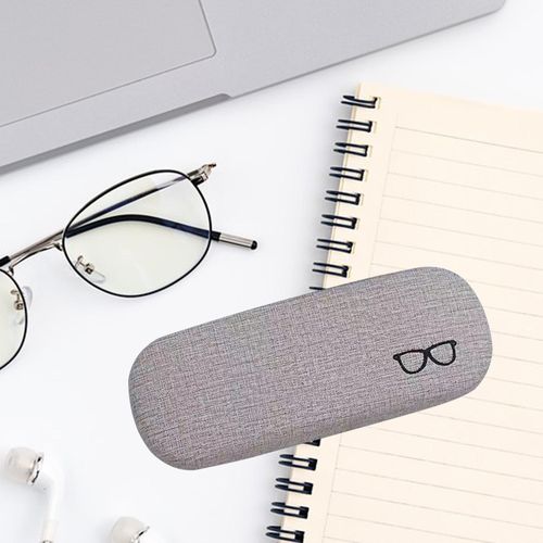 Hard Shell Eyeglasses Case Accessories Eyeglass Case Beige