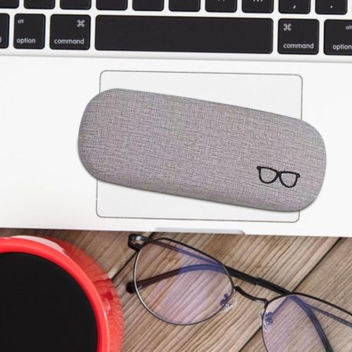 Hard Shell Eyeglasses Case Accessories Eyeglass Case Beige