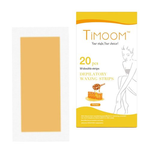 Pack of 20 hair removal cold wax strips paper for depilatory Honey