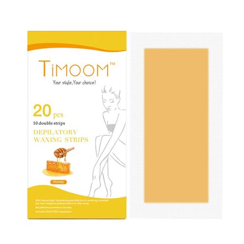 Pack of 20 hair removal cold wax strips paper for depilatory Honey
