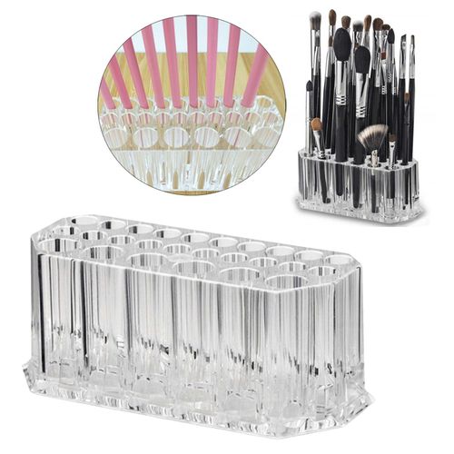 26 Grids Makeup Brush Holder, Eyeliner Pencil Lip Liner