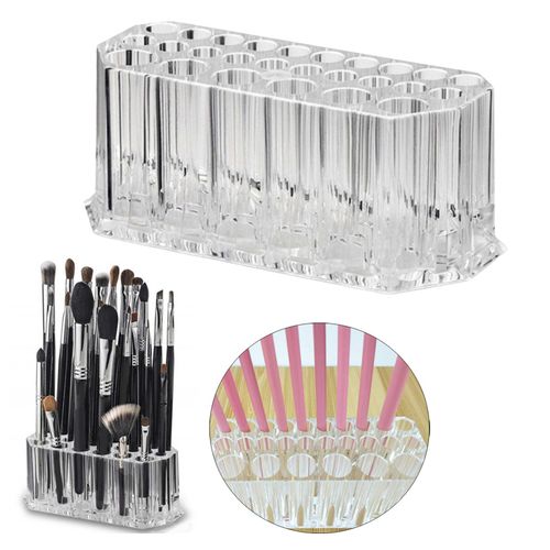 26 Grids Makeup Brush Holder, Eyeliner Pencil Lip Liner
