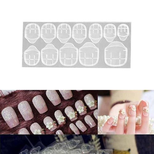 Double-side Adhesive Sticker Transparent for Fake Nails 12pcs