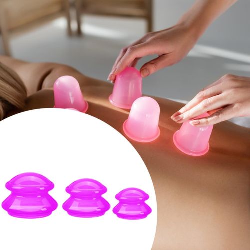 3 Pieces  Massage Cup Professional Vacuum Rose