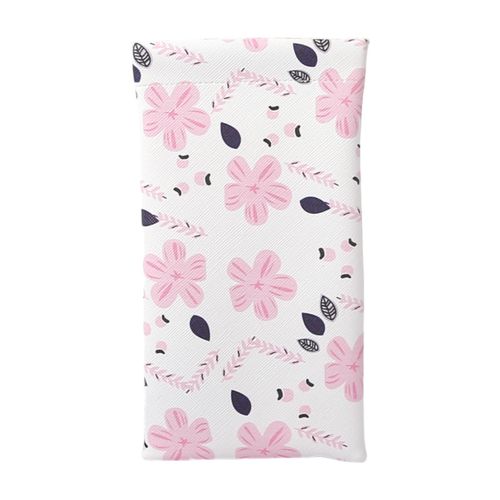 Glasses Storage Bag PU Leather Sunglass Cherry Blossom