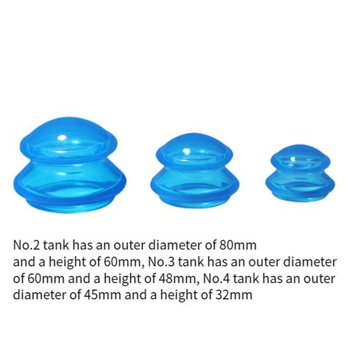 3Pcs Suction Cup Massage Cup Chinese Massage Cups For Blue