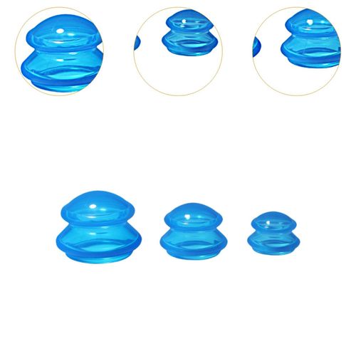 3Pcs Suction Cup Massage Cup Chinese Massage Cups For Blue