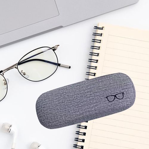 Hard Shell Eyeglasses Case Hard Case Portable Storage Grey
