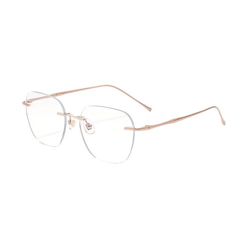 Eye Glasses Casual Versatile Rimless Eyewear For Rose Gold
